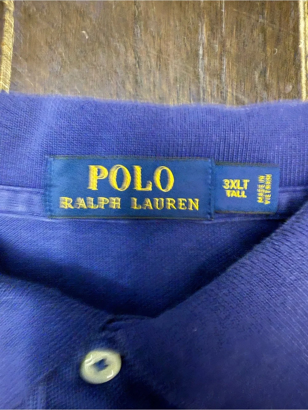Polo Ralph Lauren Mens 3XLT Tall Blue Polo Shirt Classic Fit Pony Big & Tall